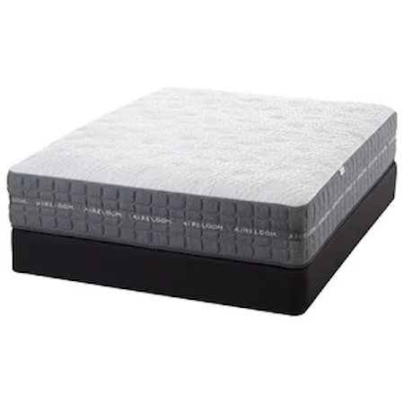 Queen Plush Coil on Coil Mattress and Low Profile V-Shaped Semi-Flex Grid Foundation